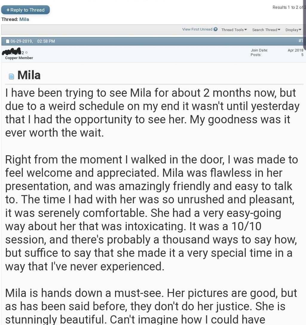 MILA :) highly reviewed upscale & discreet