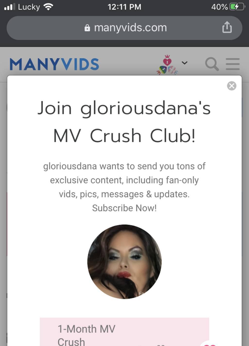 Manyvids Porn Model Gloriousdana Escort