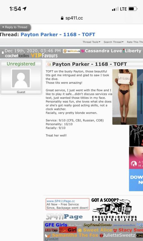 cum n' play PAYTON PARKER OAKVILLE APRIL 19-24